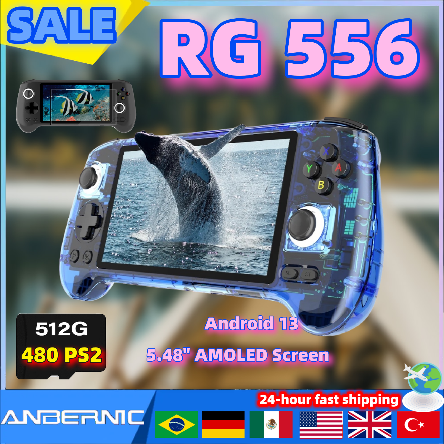 Gaming Console Type - ANBERNIC RG556 Retro Video Gaming Player