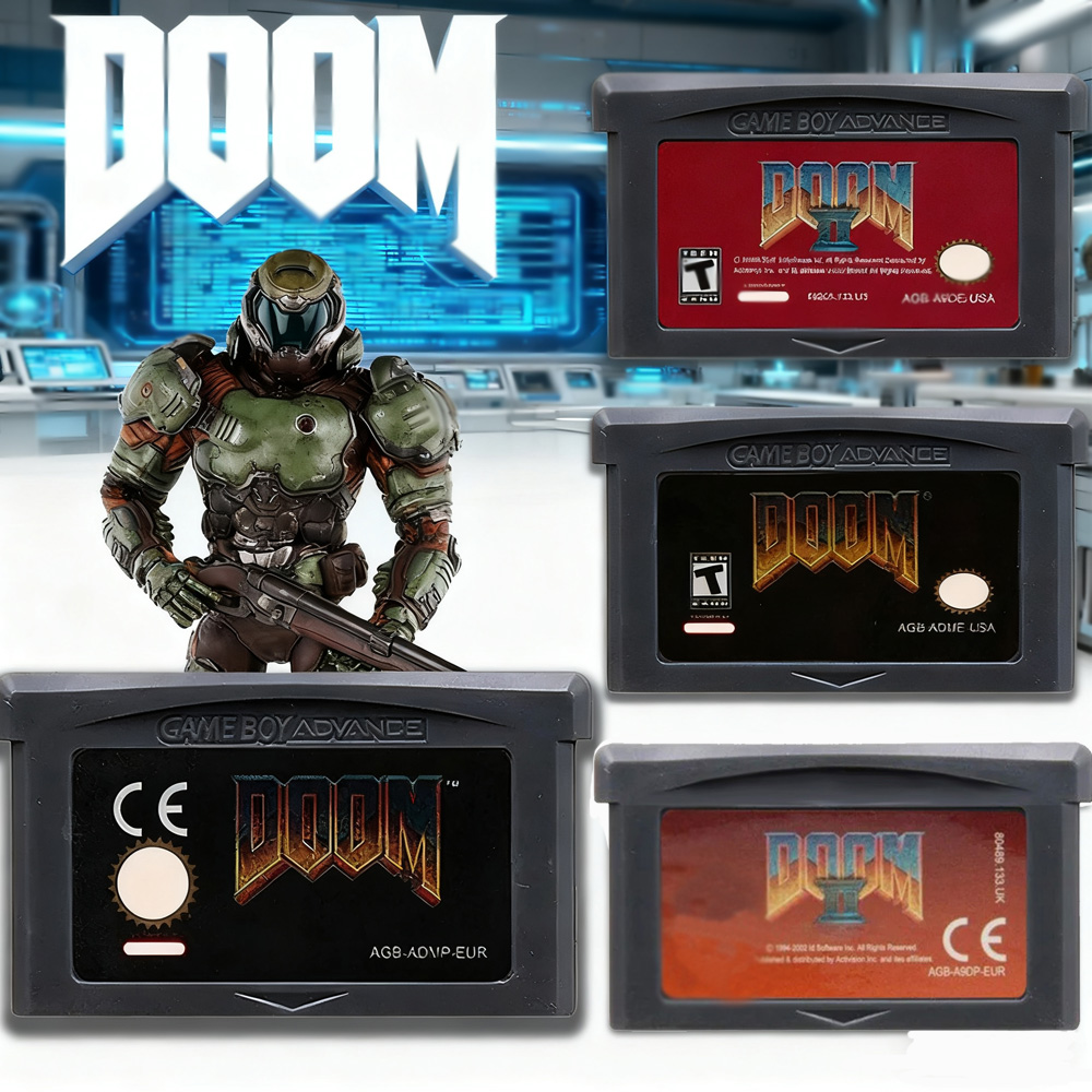 Gaming Console Vintage - DOOM Series 32 Bit GBA Game