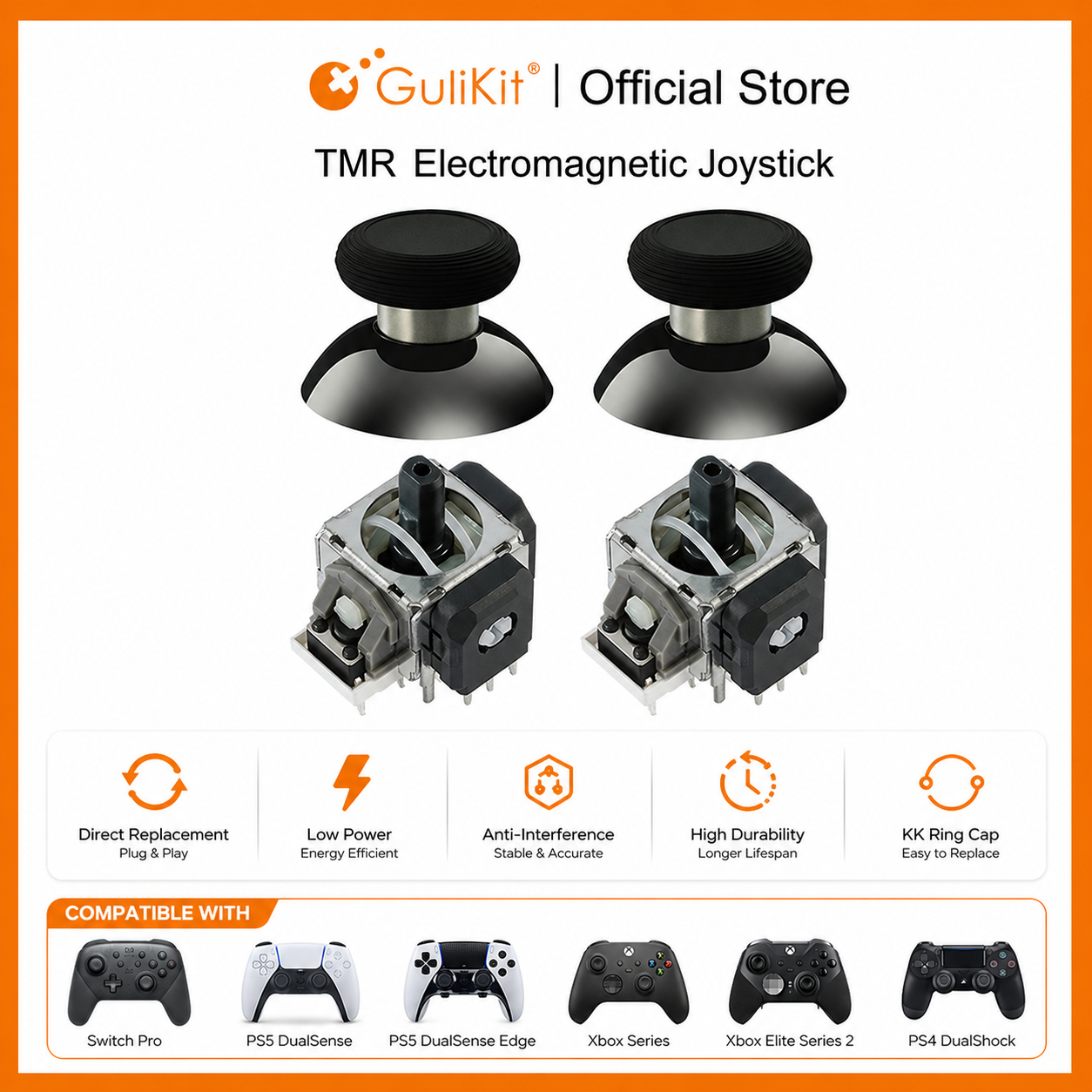 Gaming Console Stand - GuliKit TMR Joystick with Stick Cap