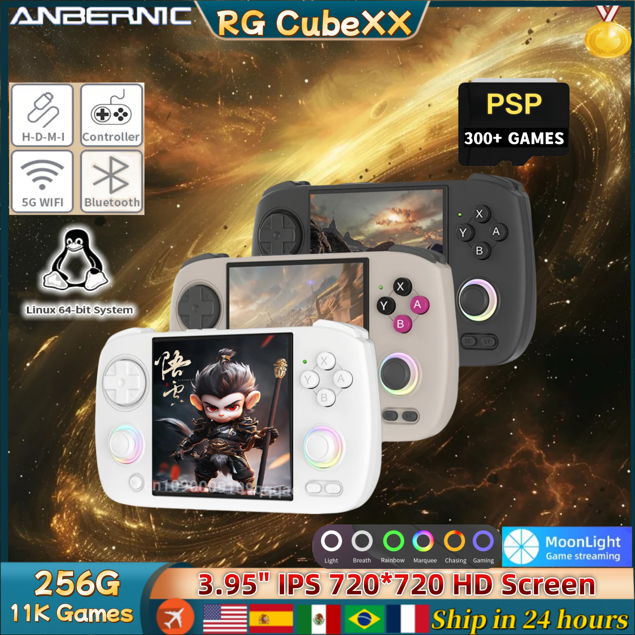 Gaming Console Type - ANBERNIC RG CubeXX Handheld Game Console
