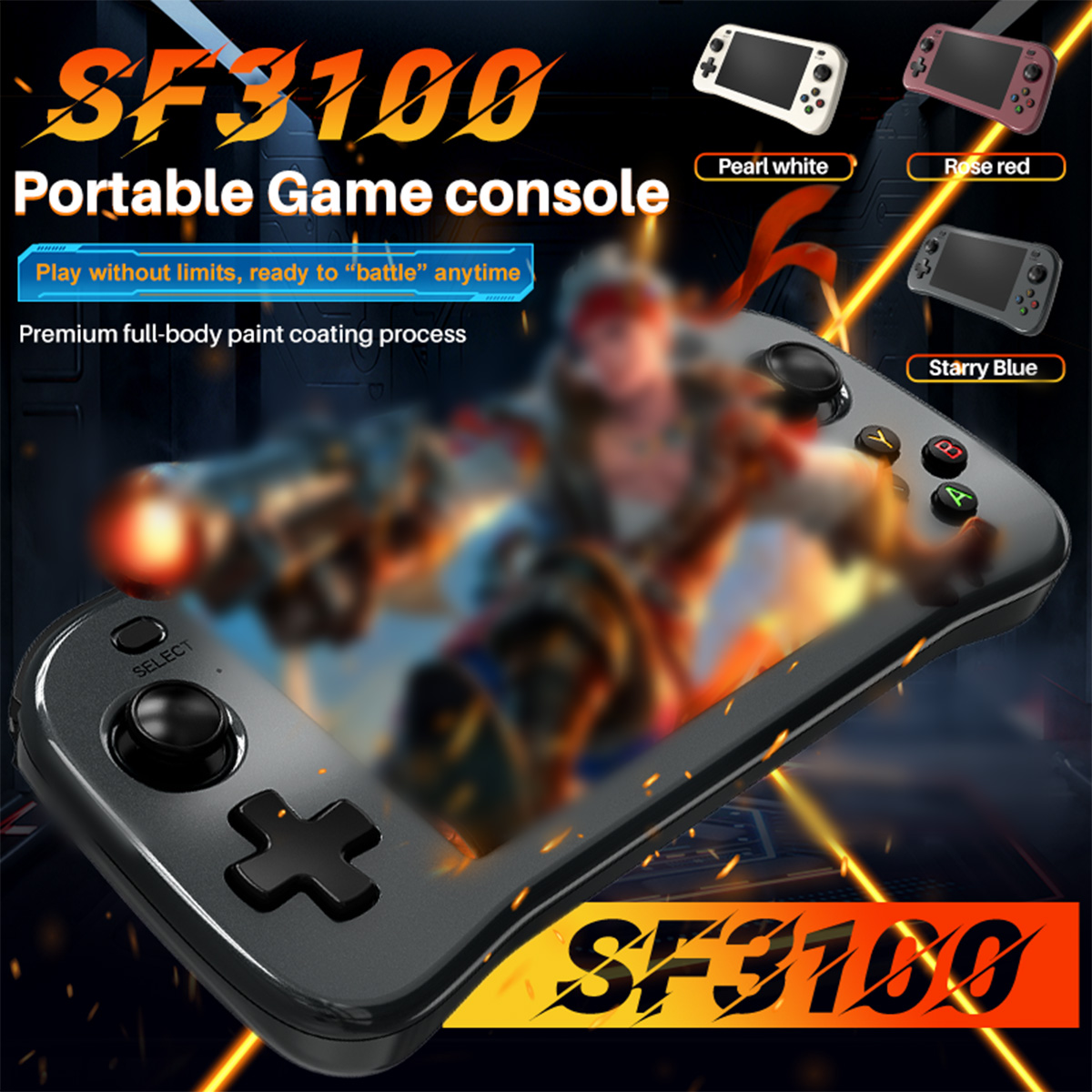 Gaming Console Type - SF3100 Portable Handheld Game Player IPS