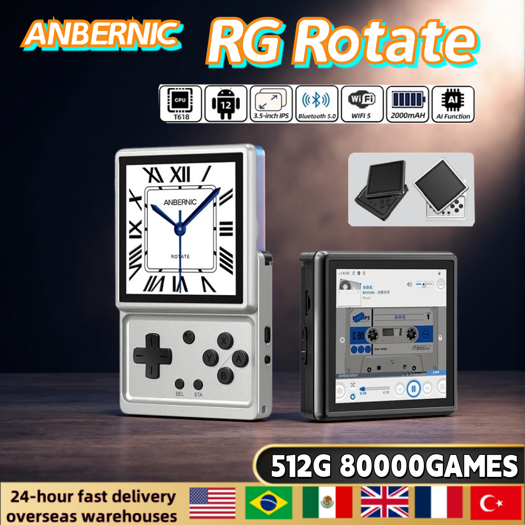 Gaming Console 5 Year Old - ANBERNIC RG Rotate Handheld Game Console