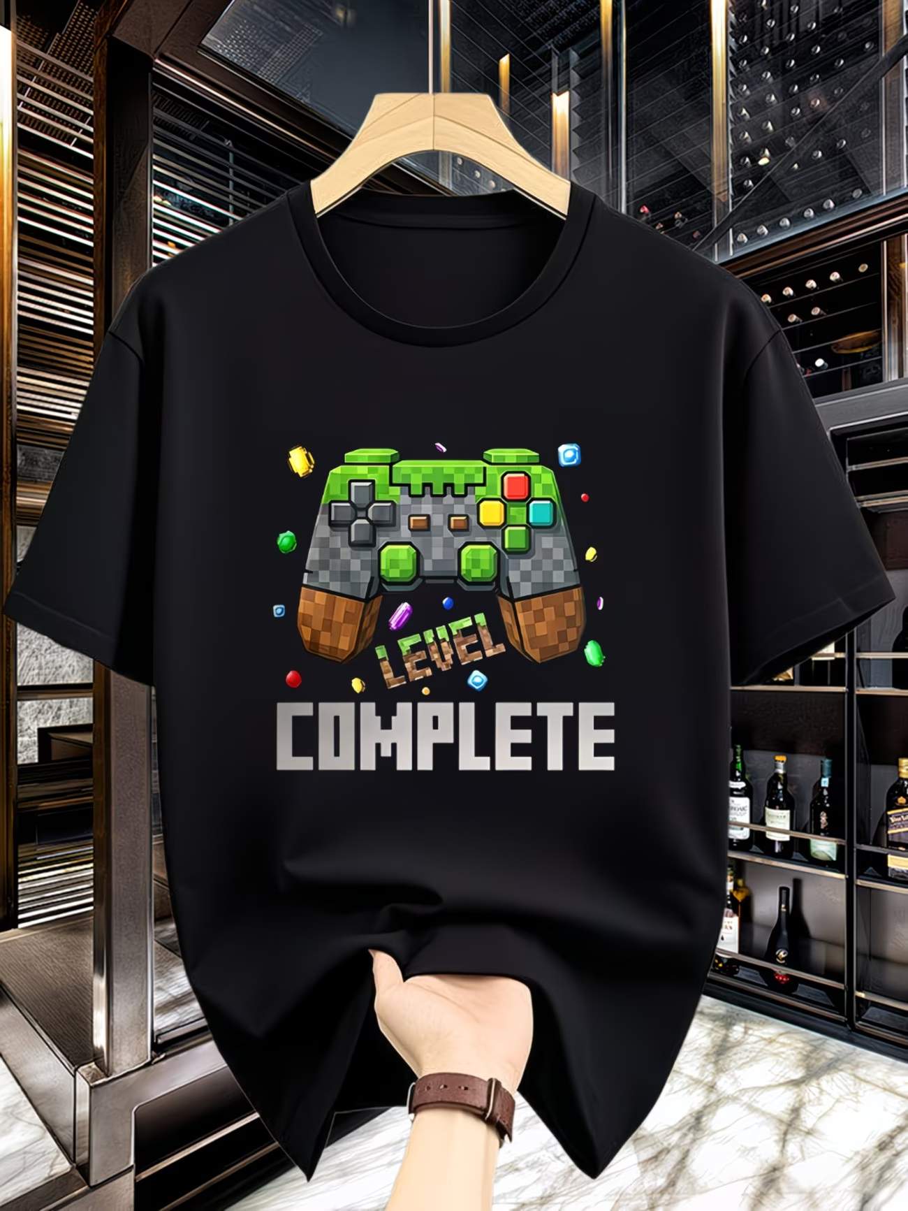 Gaming Console Icon - Pixel Game Console T-Shirt Casual Tee