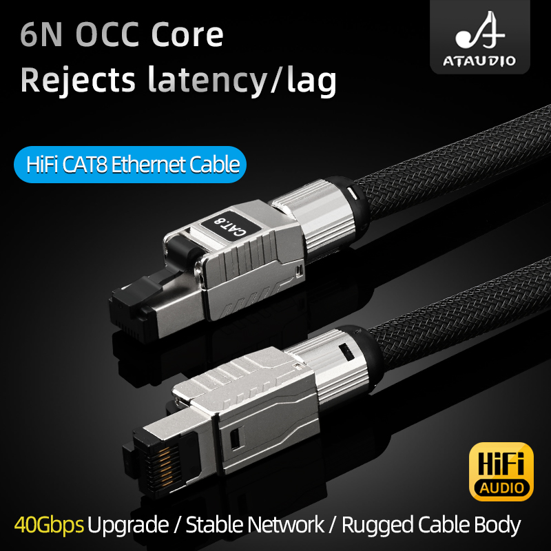 ATAUDIO CAT8 Internet Cord 40G - Lan Cable Gaming avaliação e preço
