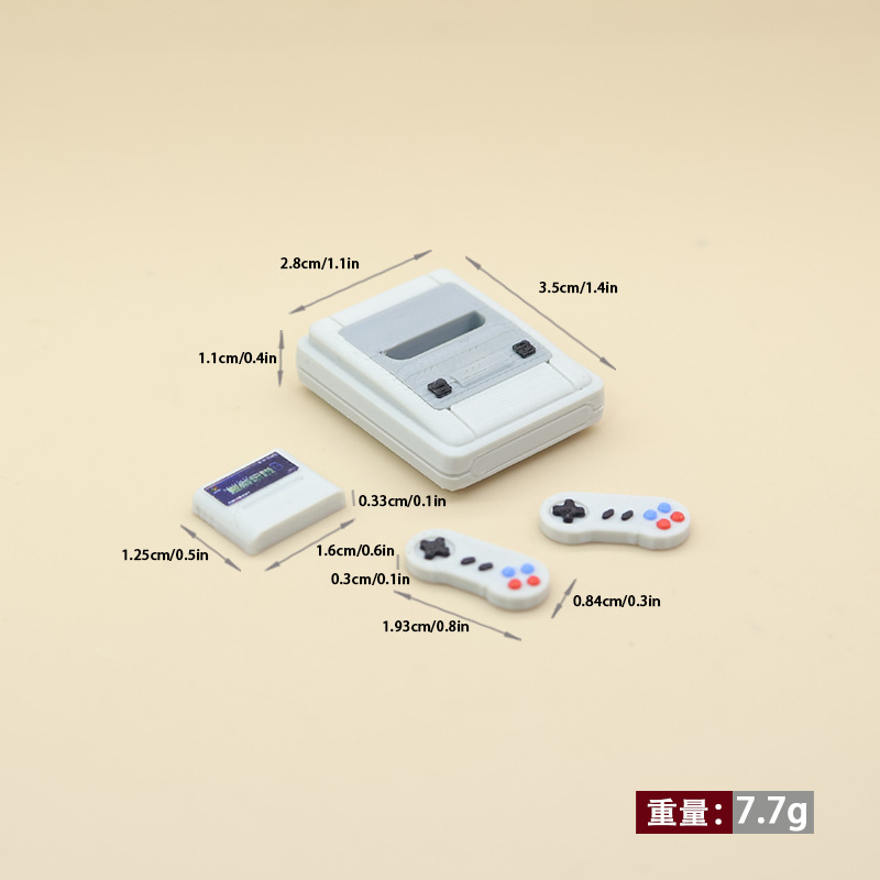 1set Dollhouse Mini Retro Game - Gaming Console Vintage avaliação e preço