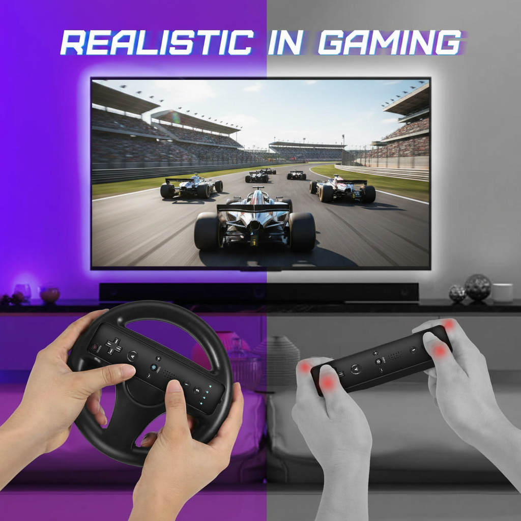 1PC Steering Wheel for Nintend - Steering Wheel Gaming avaliação e preço