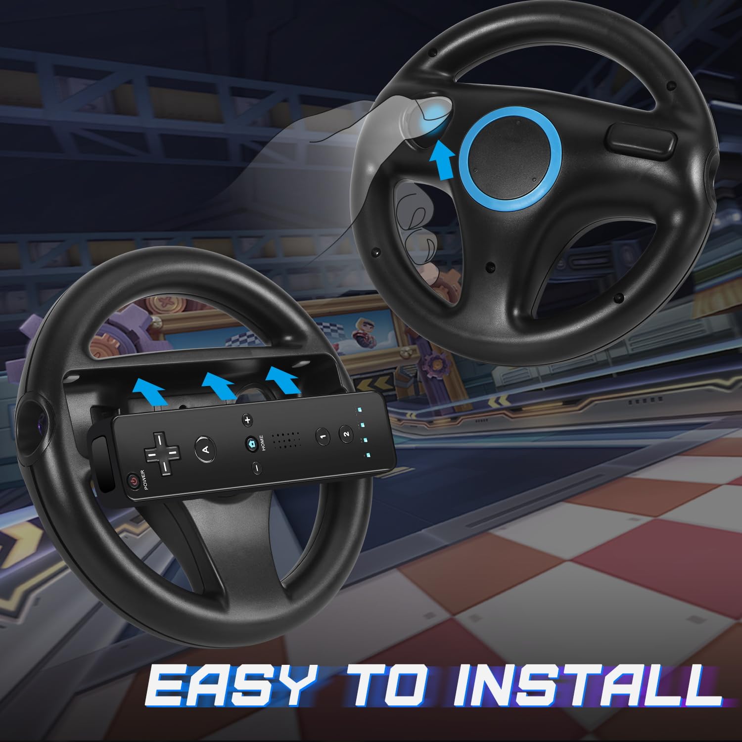 1PC Steering Wheel for Nintend - Steering Wheel Gaming avaliação e preço