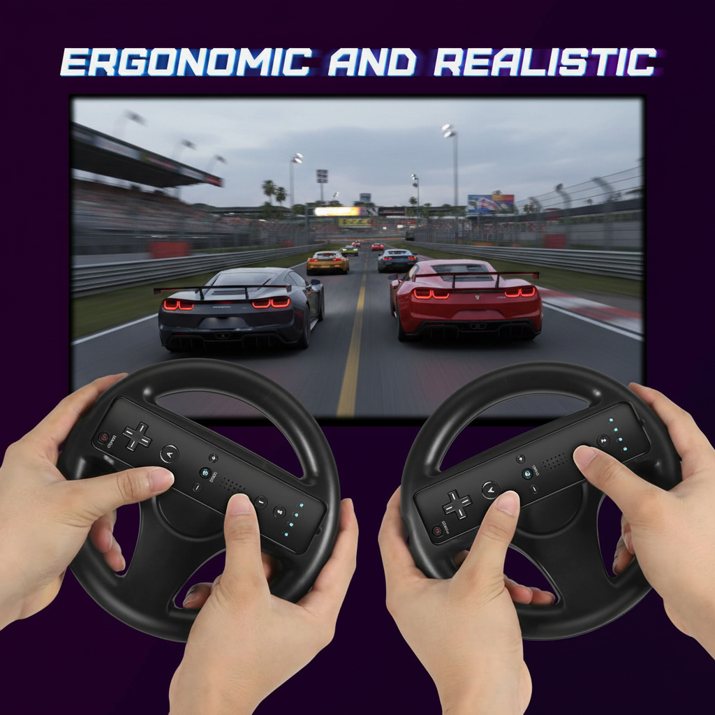 1PC Steering Wheel for Nintend - Steering Wheel Gaming avaliação e preço