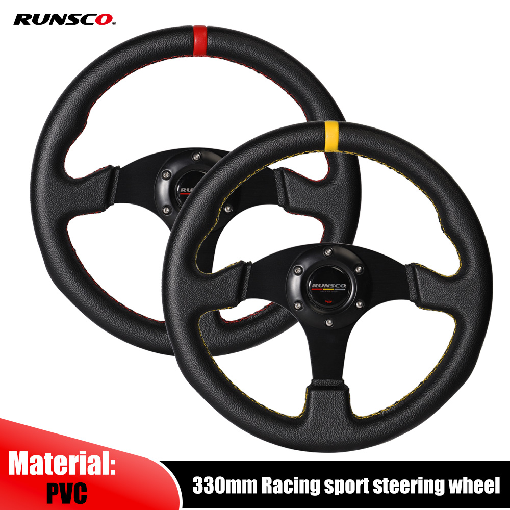 330mm/13 Inch Flat Steering Wh - Steering Wheel Gaming avaliação e preço