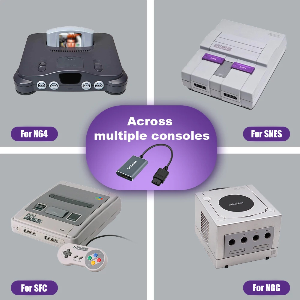 Bitfunx 720P Svideo / AV To HD - Gaming Console Vintage avaliação e preço