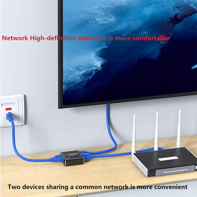 Gigabit Network Cable Splitter - Lan Cable Gaming avaliação e preço