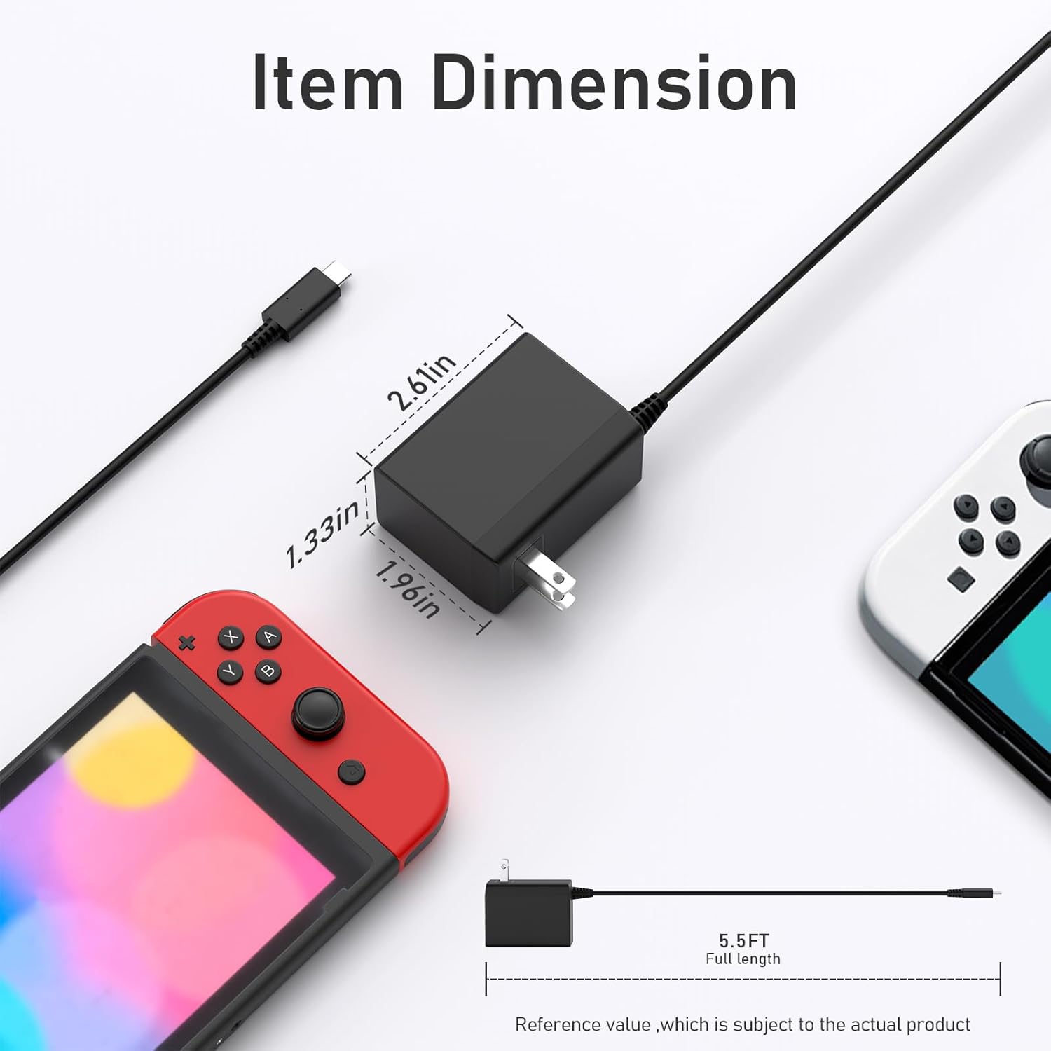 AC 100–240V Type-C Charger 15V - Gaming Console Type avaliação e preço
