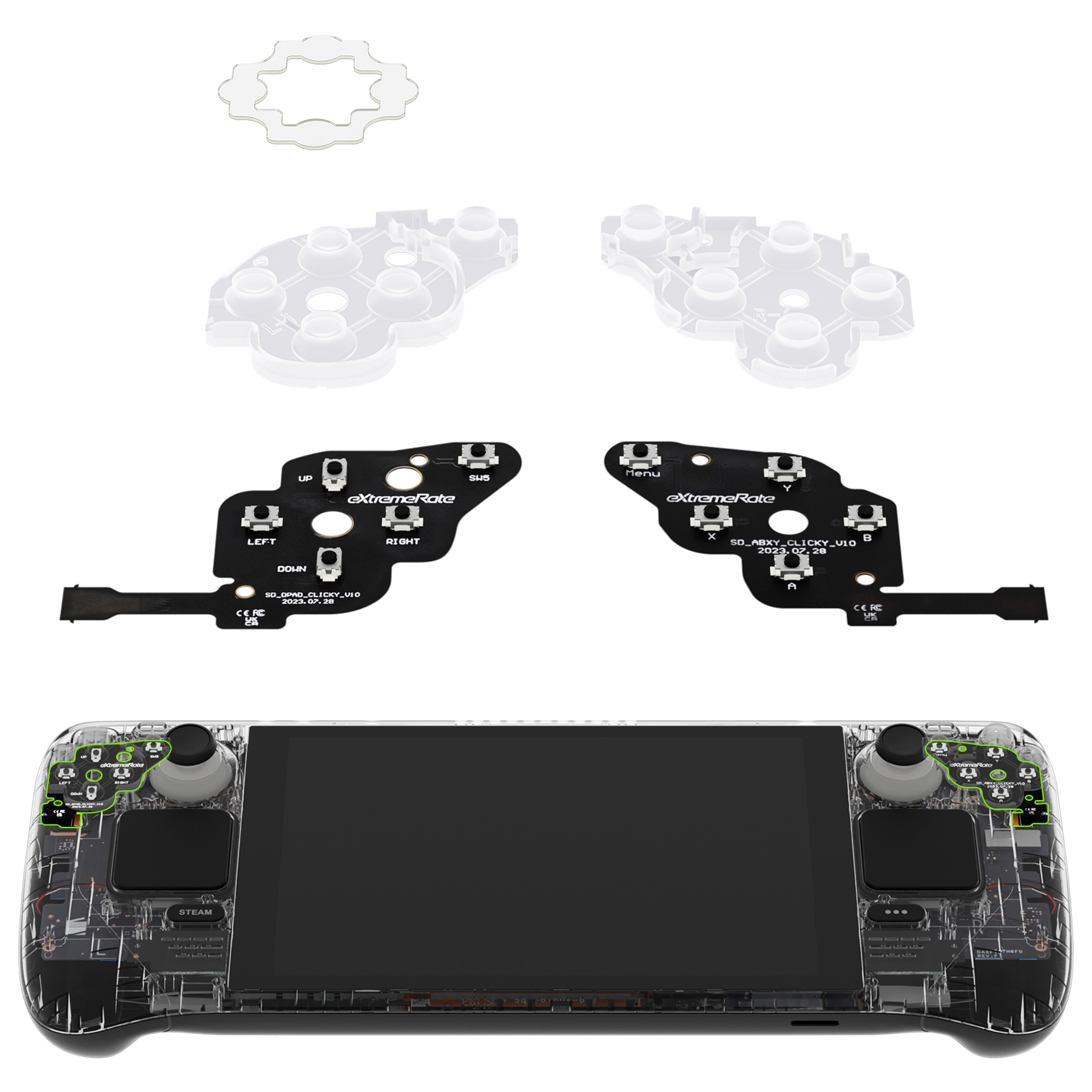 eXtremeRate Face Clicky Kit fo - Gaming Console Steam Deck avaliação e preço