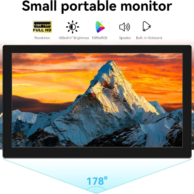Small Touchscreen Monitor 10.1 - Gaming Console Images avaliação e preço