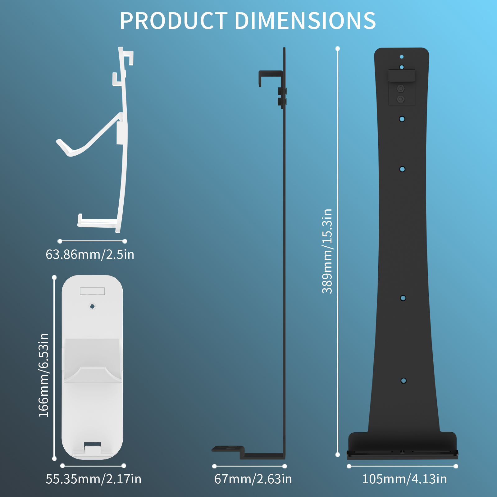 Steel Wall Mount Bracket Compa - Gaming Console Stand avaliação e preço