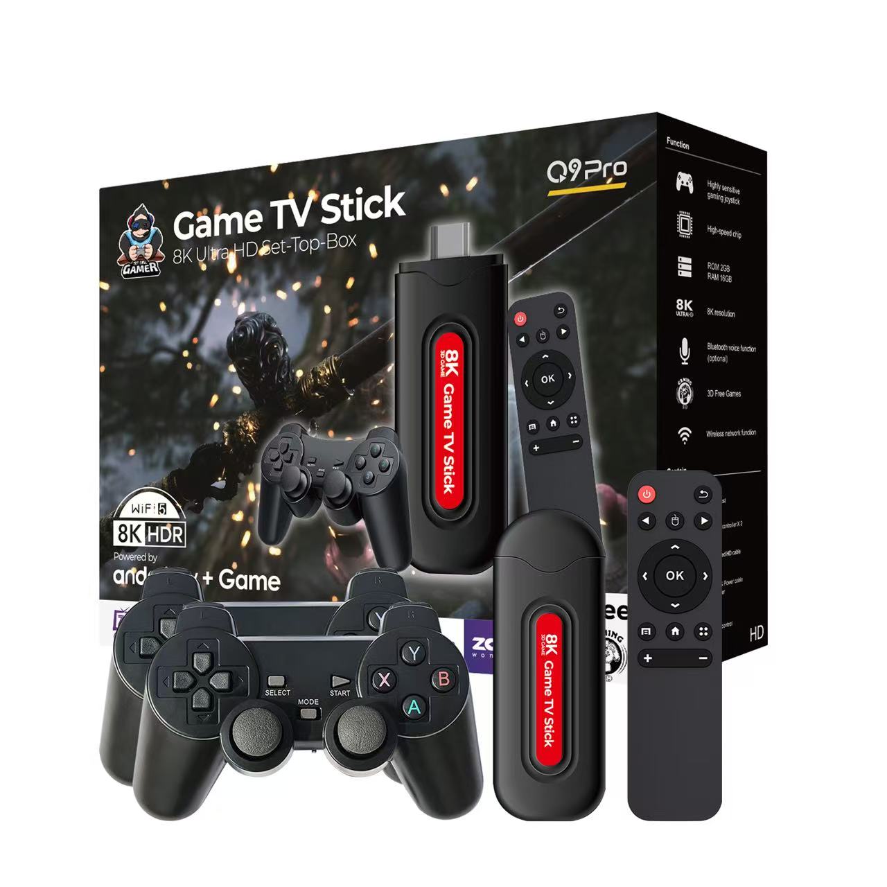 [Genuine]Q9 Pro Dual System Ga - Gaming Console Q9 Game Stick avaliação e preço