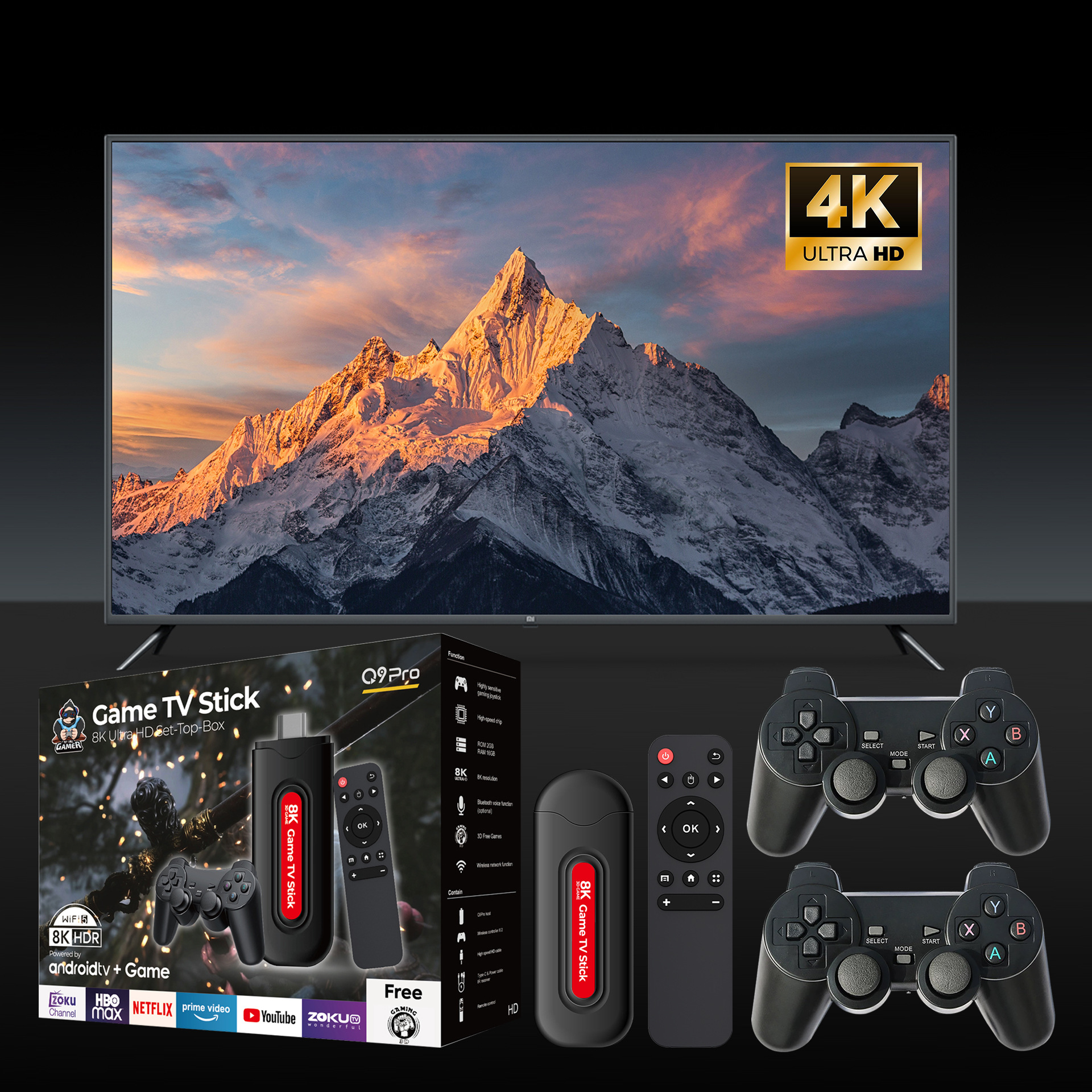 [Genuine]Q9 Pro Dual System Ga - Gaming Console Q9 Game Stick avaliação e preço