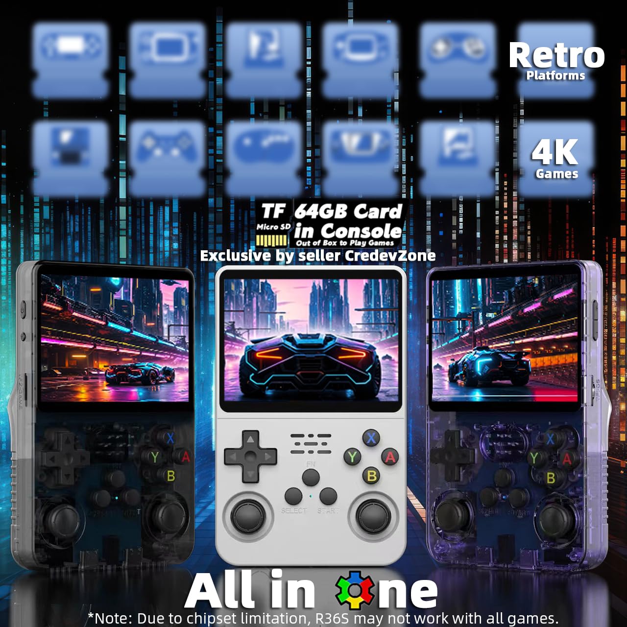 256G Open Source R36S Retro Ga - Gaming Console Handheld Best avaliação e preço