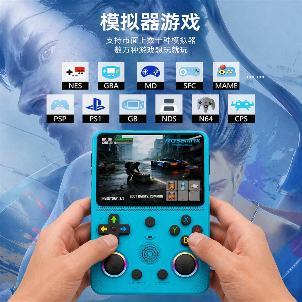 [Genuine] Newest Retro Handhel - Gaming Console Handheld Best avaliação e preço