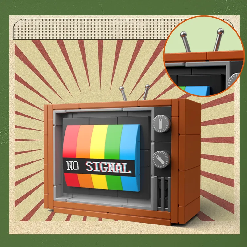 Retro DIY Building Blocks TV R - Gaming Console Vintage avaliação e preço