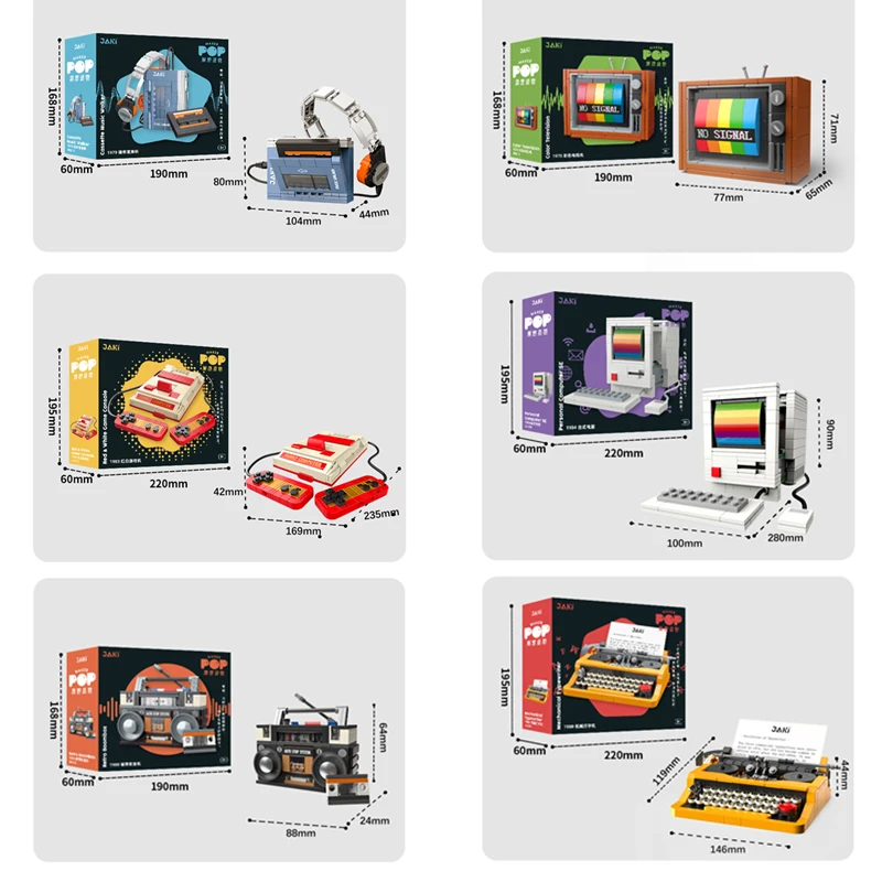 Retro DIY Building Blocks TV R - Gaming Console Vintage avaliação e preço