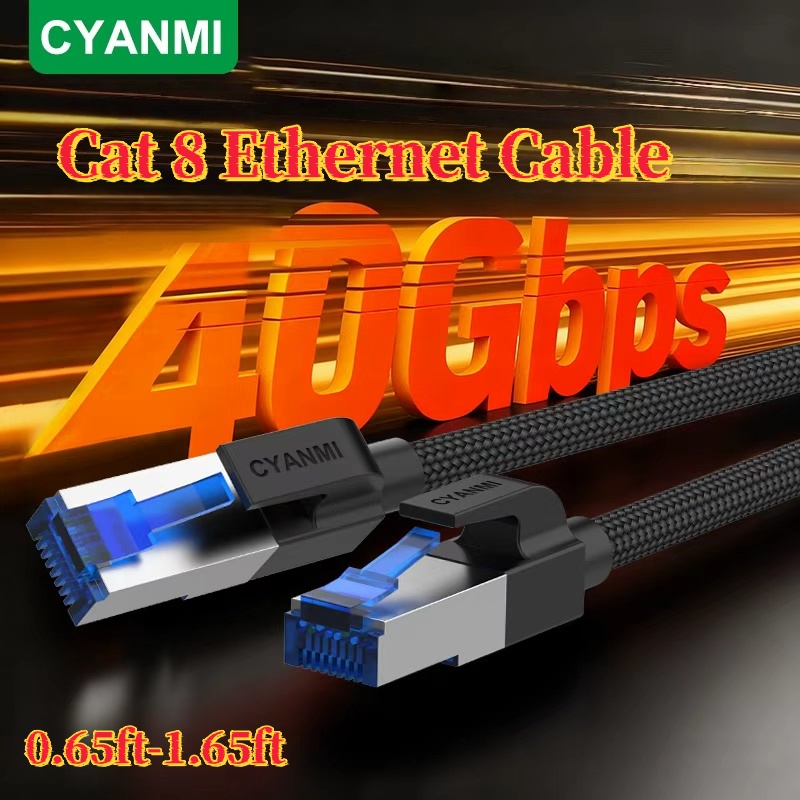 CYANMI Cat 8 Ethernet Cable 10 - Lan Cable Gaming avaliação e preço