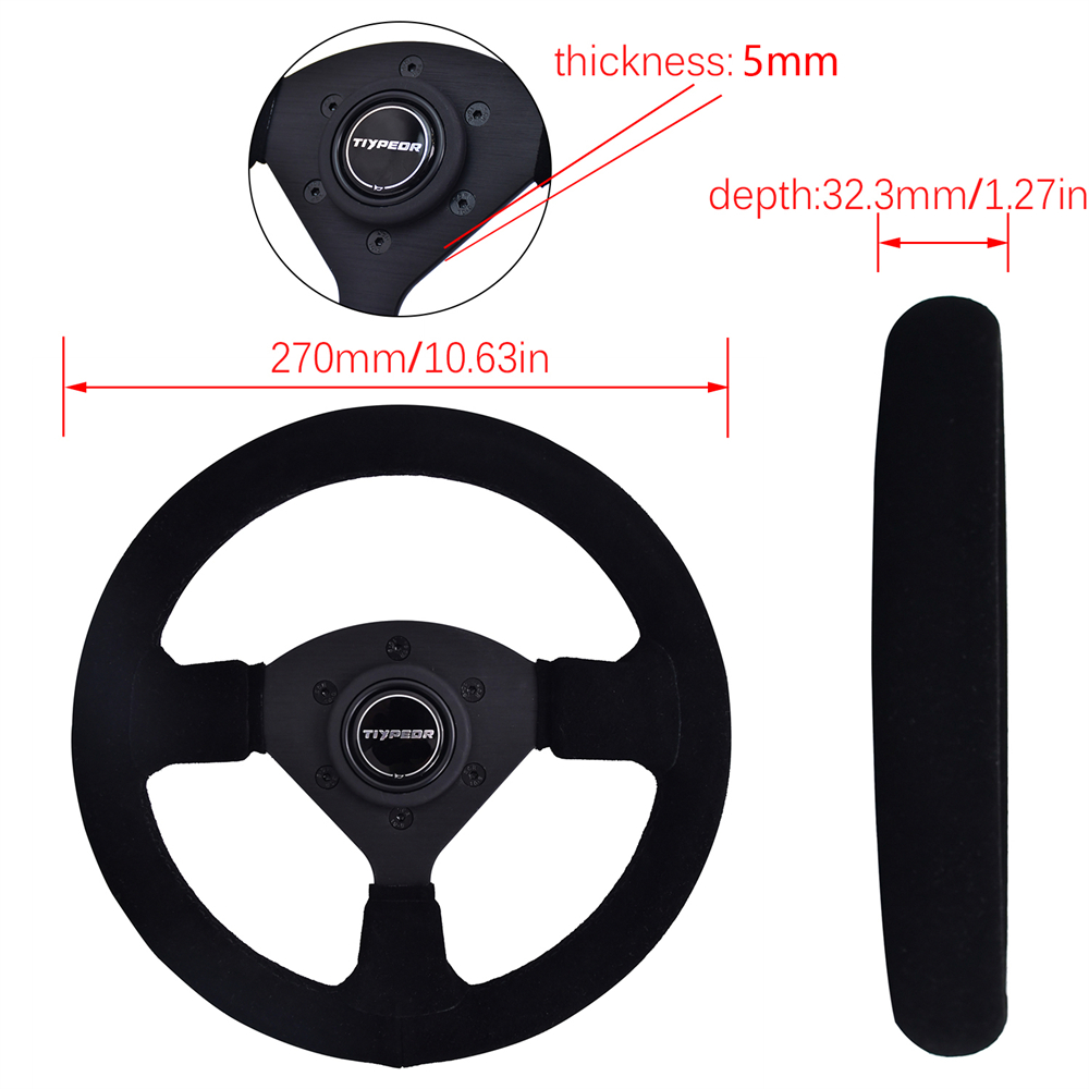 TIYPEOR 270mm 11Inches Small S - Steering Wheel Gaming avaliação e preço