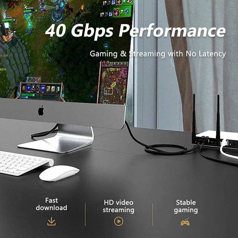 Natalink CAT8 Ethernet Cable 2 - Lan Cable Gaming avaliação e preço