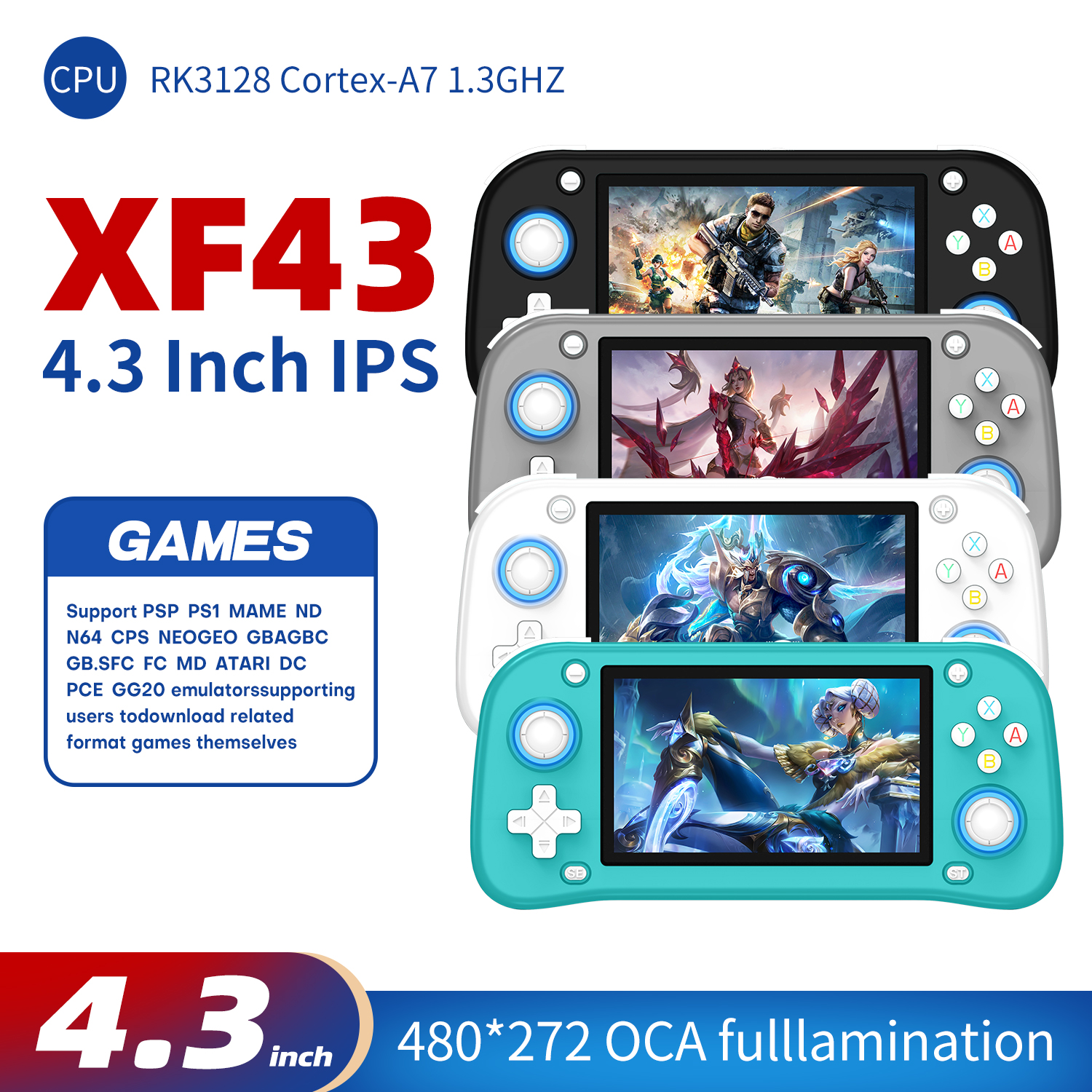 AISLPC XF43 4.3 inch Retro Han - Gaming Console 5 Year Old avaliação e preço