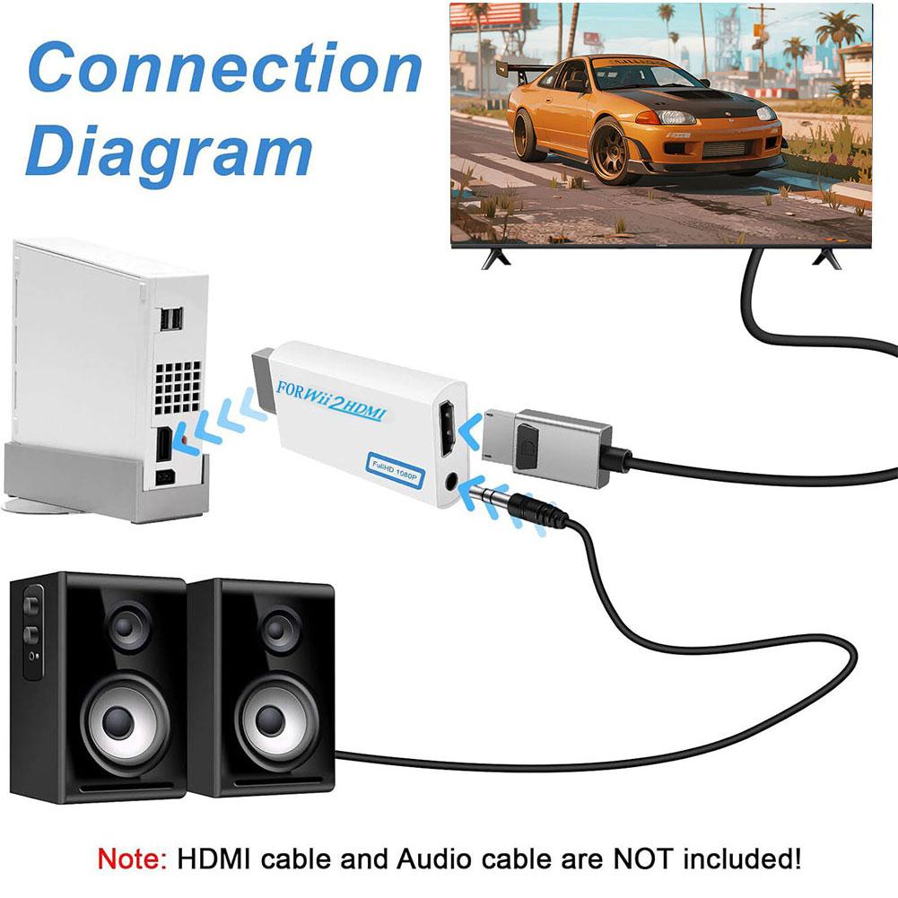 Wii To HDMI Converter Wii To H - Gaming Console Type avaliação e preço