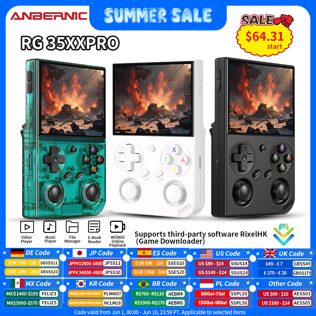 Anbernic RG 35XXPro Retro Hand - Gaming Console Type avaliação e preço